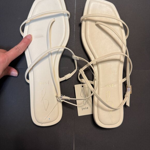 White/Ivory/Cream Strappy Glory Sandals by Joie. Woman Size 7.5 - Picture 7 of 7